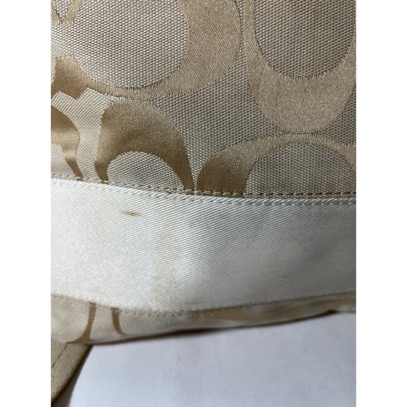 Coach Beige Signature Crossbody Bag - Picture 7 of 8
